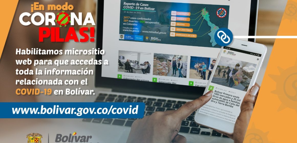 Con un “clik” bolivarenses podrán informarse sobre el COVID-19