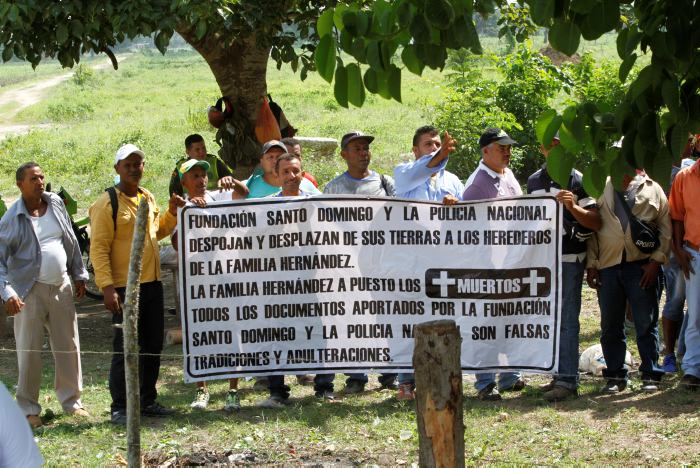 Los Hernández habrían ganado batalla jurídica por tierras a Fundación Santo Domingo