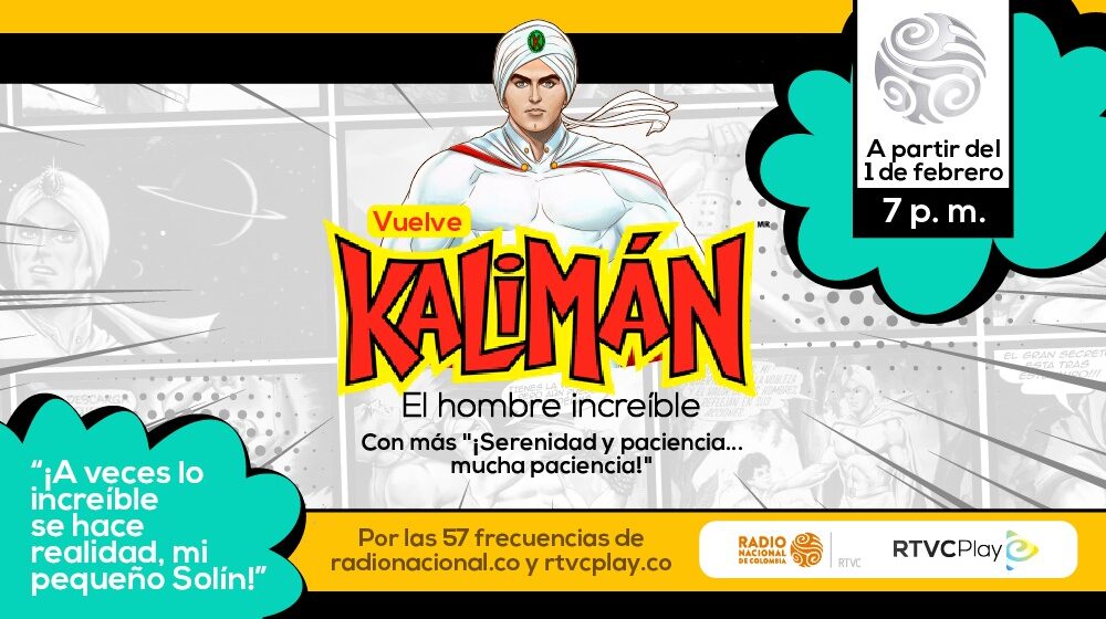 Desde este lunes por Rtvc regresa la radio novela Kaliman, tendrá 1020 capítulos
