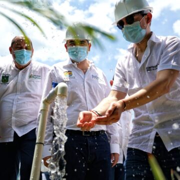 Alcaldes de San Juan y San Jacinto reciben a plena satisfacción el acueducto regional