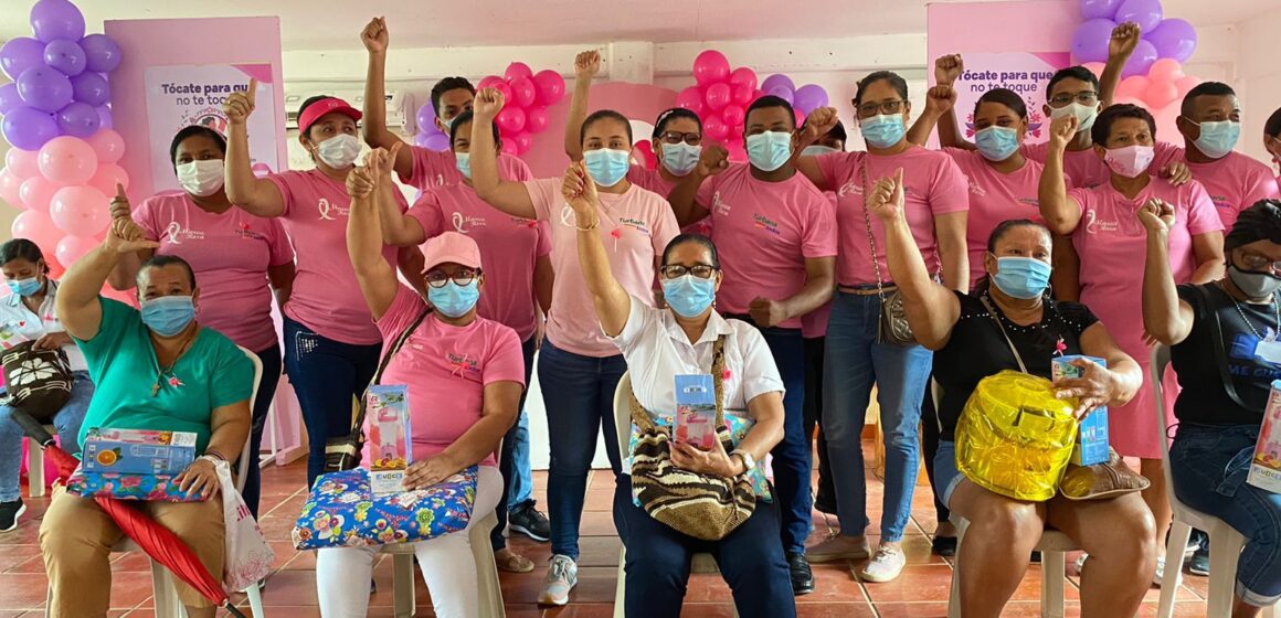 Turbana se contagió de la “Marea Rosa”, campaña de Mutual SER con el cáncer de mama