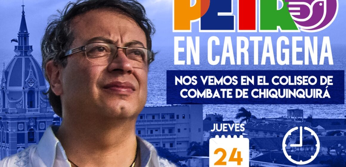 «Vamos a reventar el Coliseo de Combate, Petro Presidente Cartagena»‘, Nicolás Petro