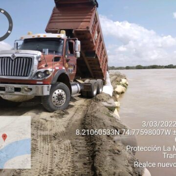Gobernación hace seguimiento a obras de recuperación del jarillón en Cara de Gato Gobernación hace seguimiento a obras de recuperación del jarillón en Cara de Gato