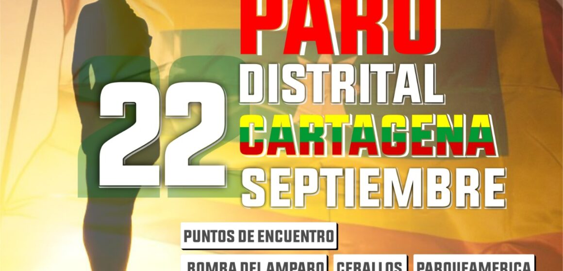 Todo listo para la gran jornada de protesta contra los males que tienen postrada a Cartagena Todo listo para la gran jornada de protesta contra los males que tienen postrada a Cartagena