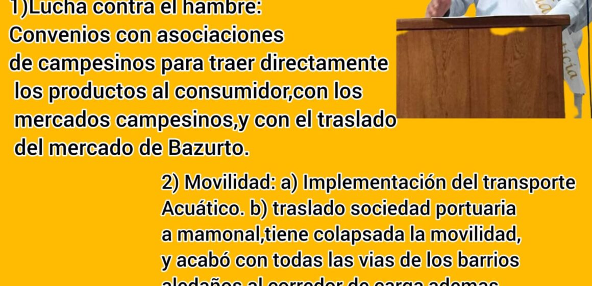 Aspirante a la Alcaldía, Héctor Pérez propone 16 acciones de gobierno para Cartagena