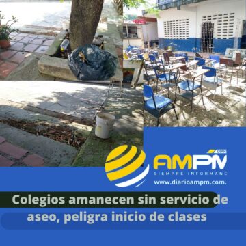 Distrito se compromete con servicio de aseo de colegios el mismo día que entran los estudiantes