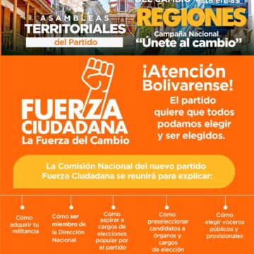 La Fuerza del Cambio llega a Cartagena y Bolívar este viernes