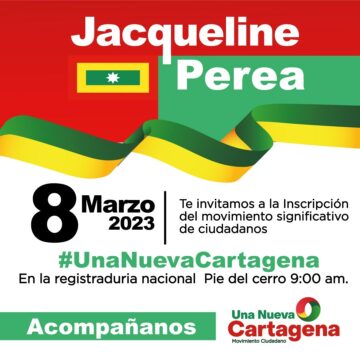 Mujeres, ellas serán las grandes protagonistas en una Nueva Cartagena, gran inscripción este 8 de marzo
