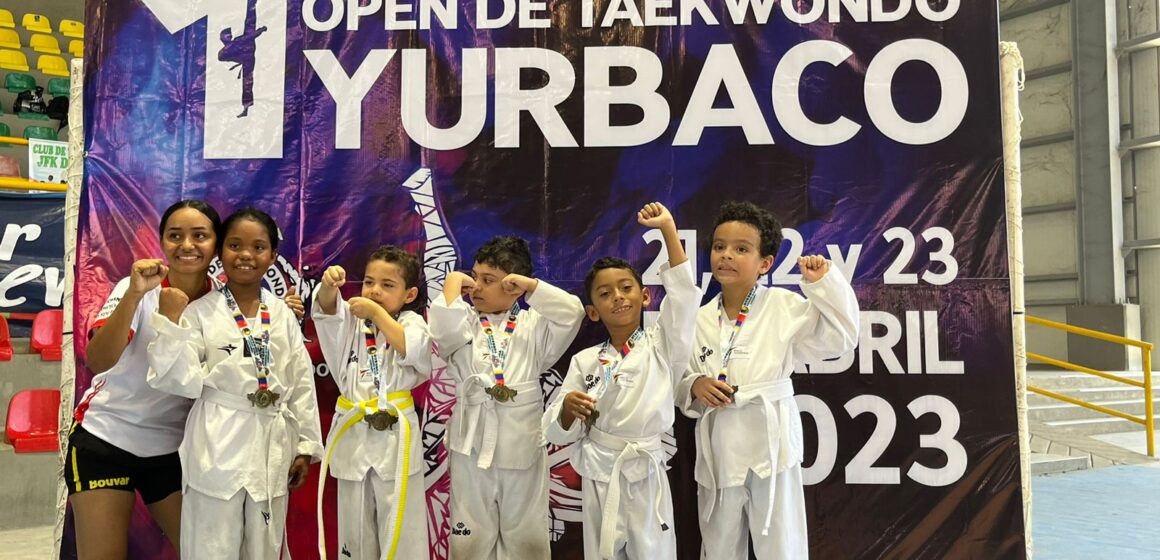 En el I Campeonato Open de Taekwondo, escuela Impacto de colgó cinco medallas de oro