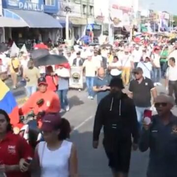 Masiva y en paz, así fue la marcha de respaldo al gobierno Petro en Cartagena