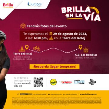 Brilla de Surtigas se une a los “Martes de Bici” organizado por el IDER