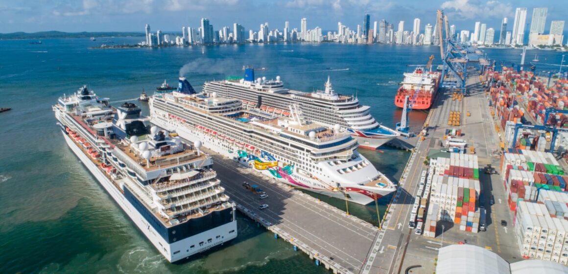 Este jueves llegarán 5 cruceros a Cartagena, al mismo tiempo