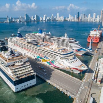 Este jueves llegarán 5 cruceros a Cartagena, al mismo tiempo