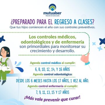 El ABC para el retorno saludable a clases, campaña de Mutual Ser EPS